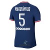 Officiële Voetbalshirt Paris Saint-Germain Marquinhos 5 Thuis 2021-22 - Heren